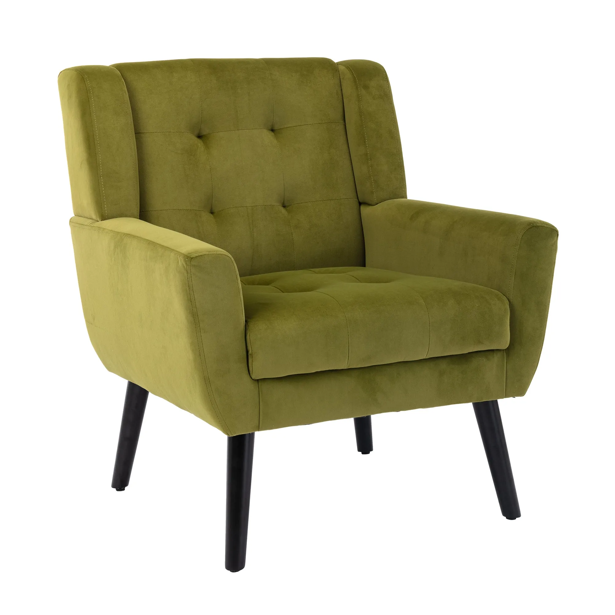 Modern Soft Velvet Ergonomic Accent Chair