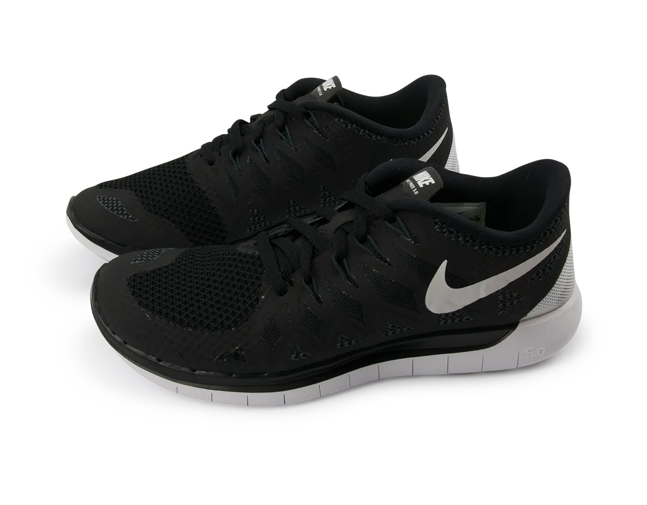 Nike Kids Free 5.0 Running Shoes Black/White/Anthracite