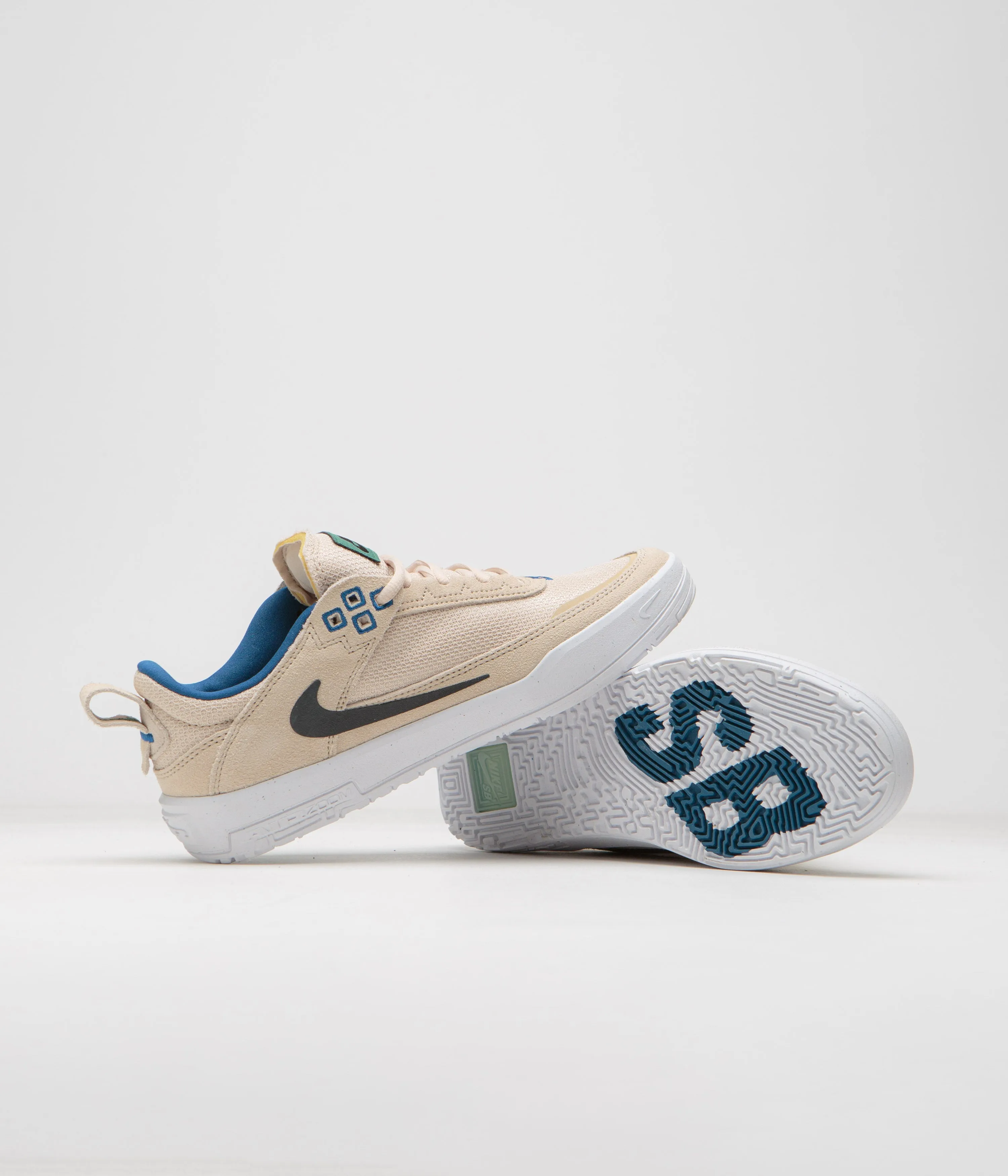 Nike SB Kids Day One Shoes - Sanddrift / Black - Court Blue - Bicoastal