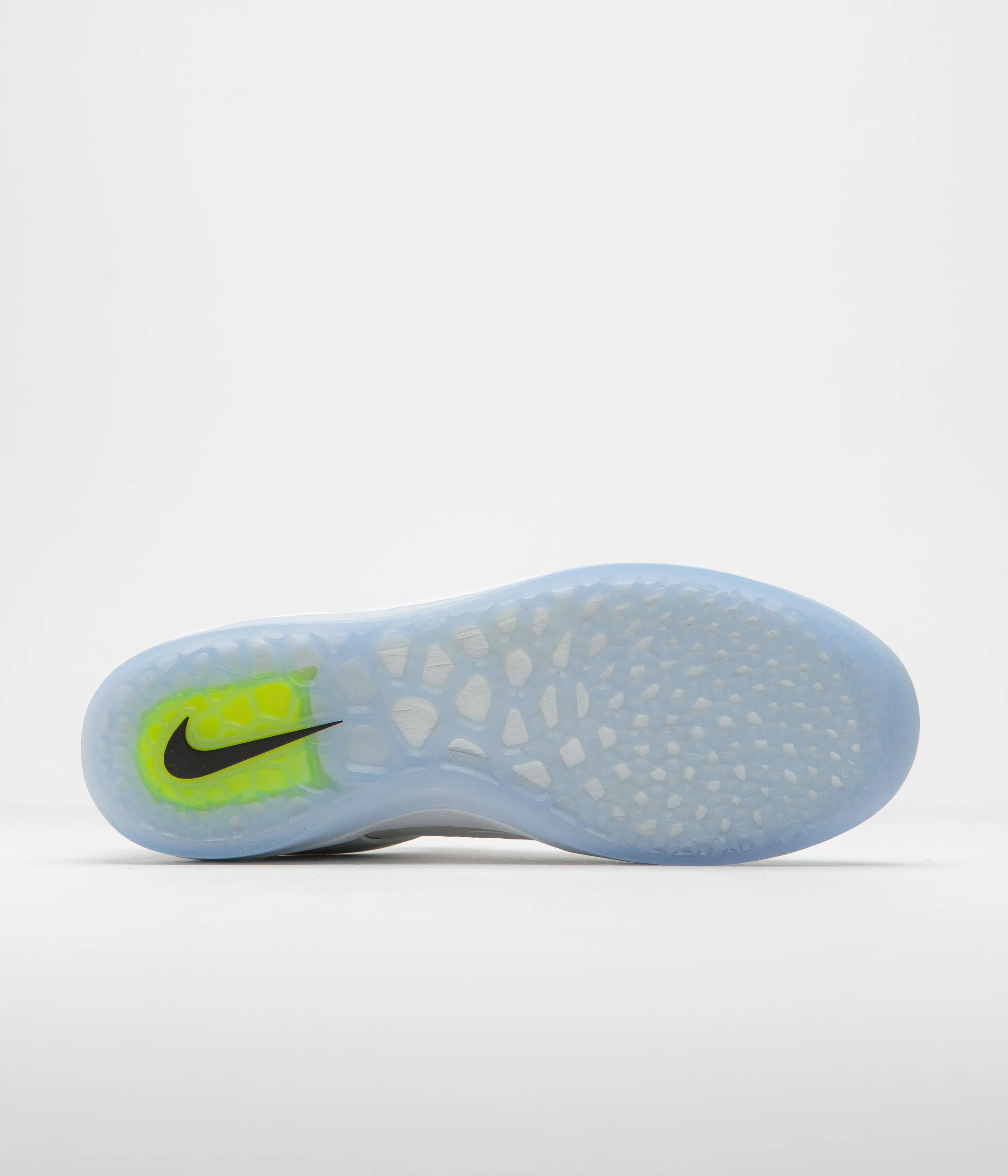 Nike SB Nyjah 3 Shoes - Pure Platinum / White - Pure Platinum - Volt