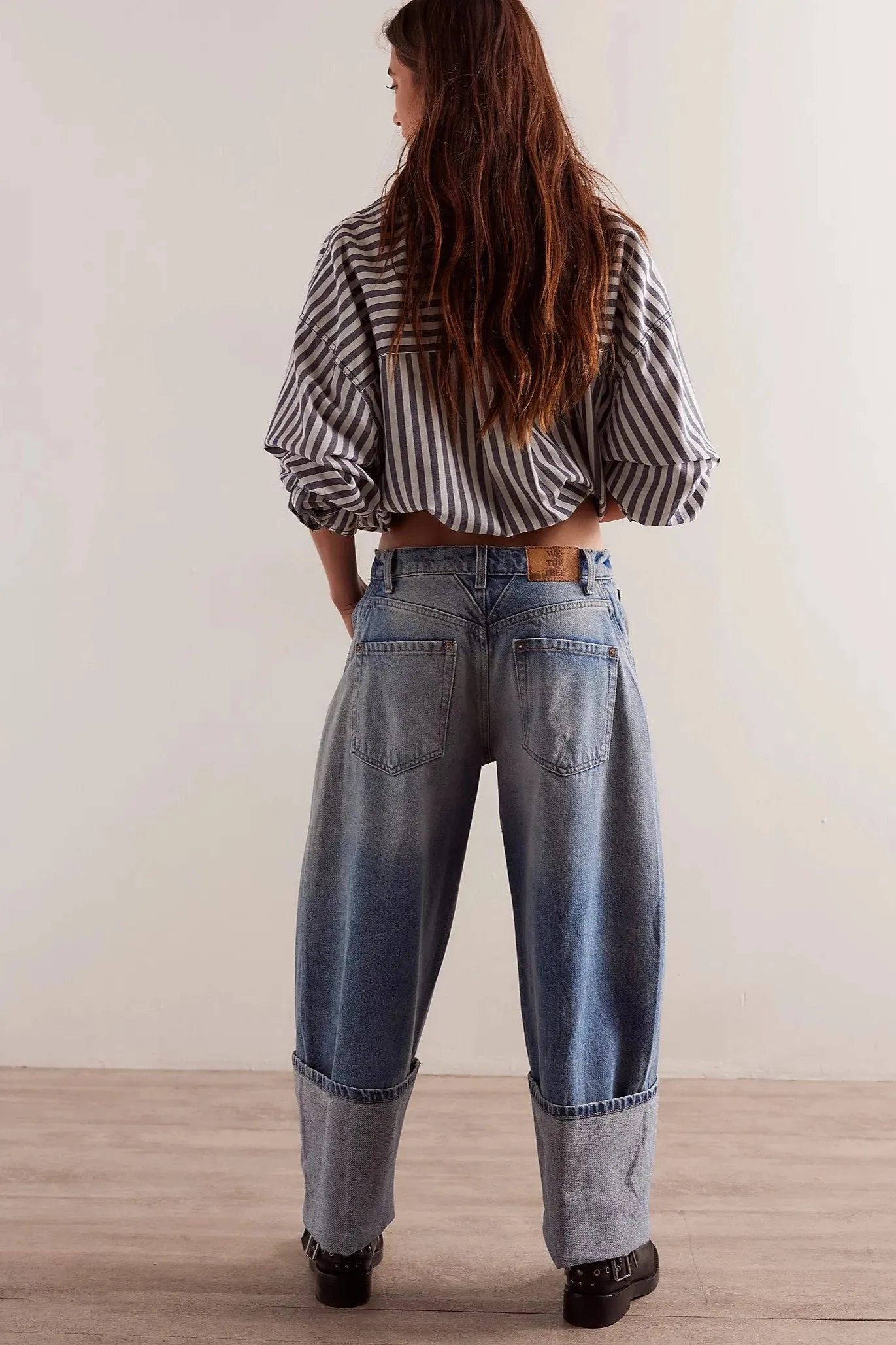 Olsen Cuffed Barrel Jean in Daily Driver