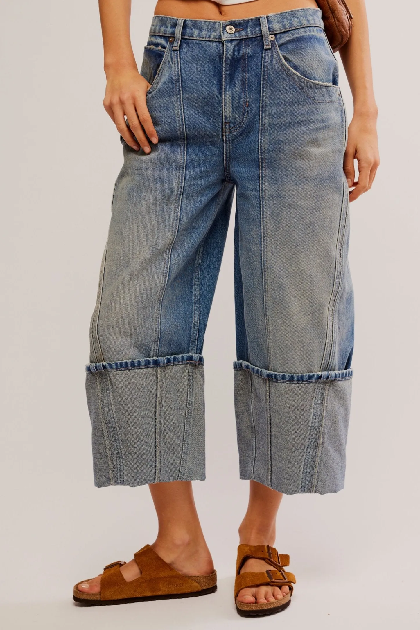 Olsen Cuffed Barrel Jean in Daily Driver