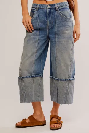 Olsen Cuffed Barrel Jean in Daily Driver
