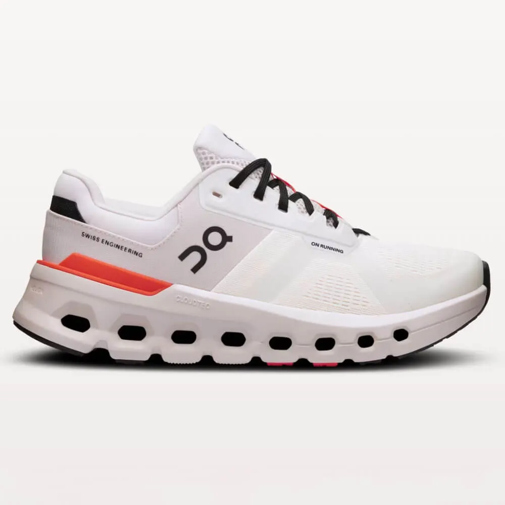 On Women's Cloudrunner 2 Shoes - White / Sand