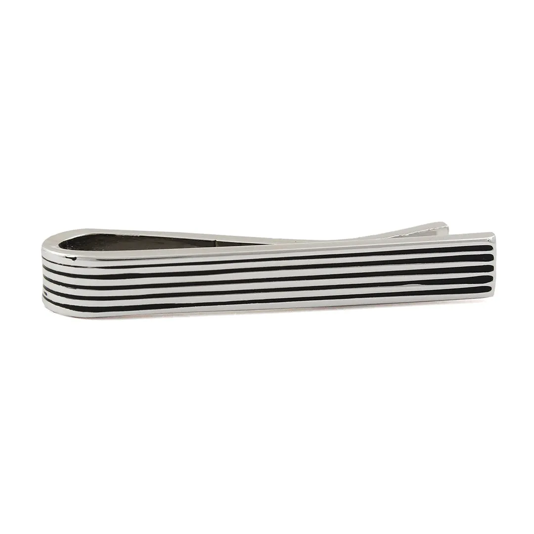 Peluche Enamel Striped Super Sleek Tie Pin