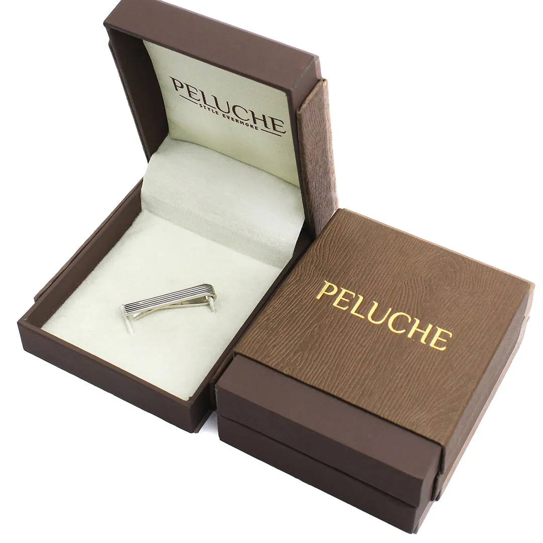 Peluche Enamel Striped Super Sleek Tie Pin