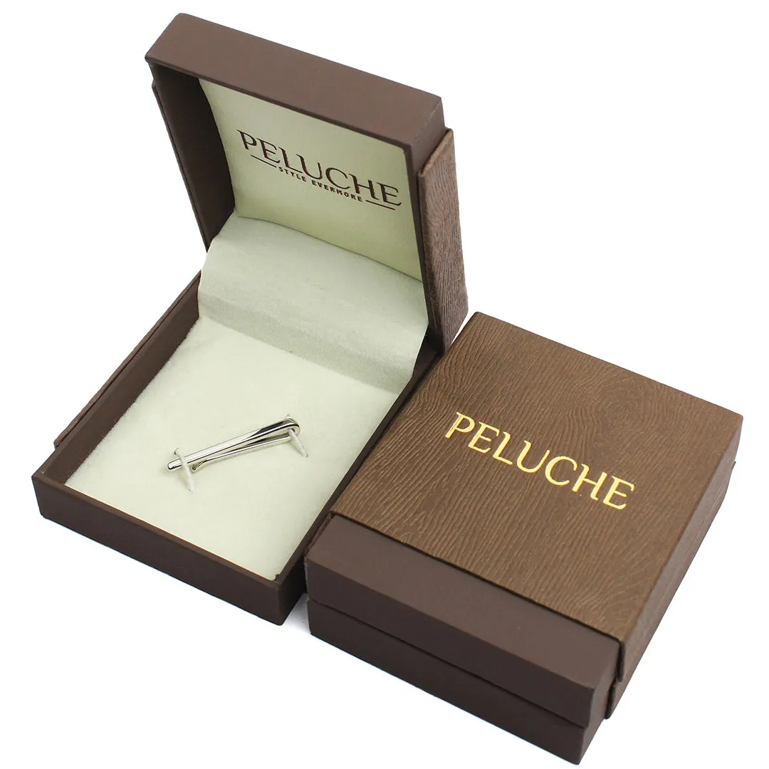 Peluche Essential Silver Super Sleek Tie Pin