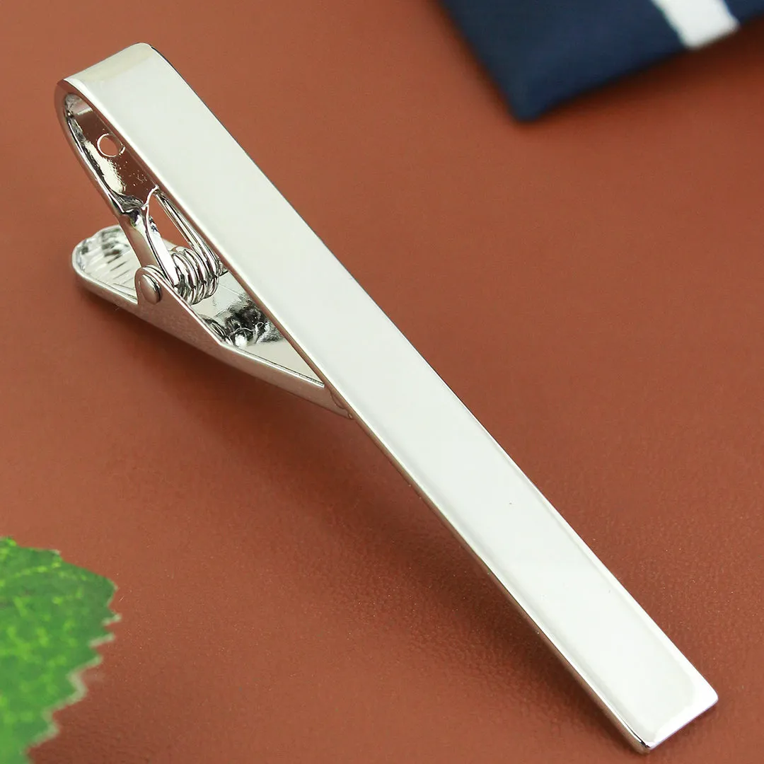 Peluche Sleek & Sexy Silver Tie Pin for Men