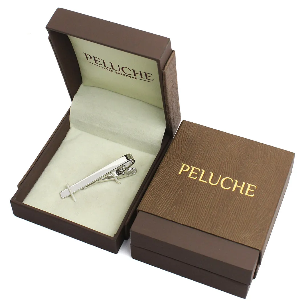 Peluche Sleek & Sexy Silver Tie Pin for Men