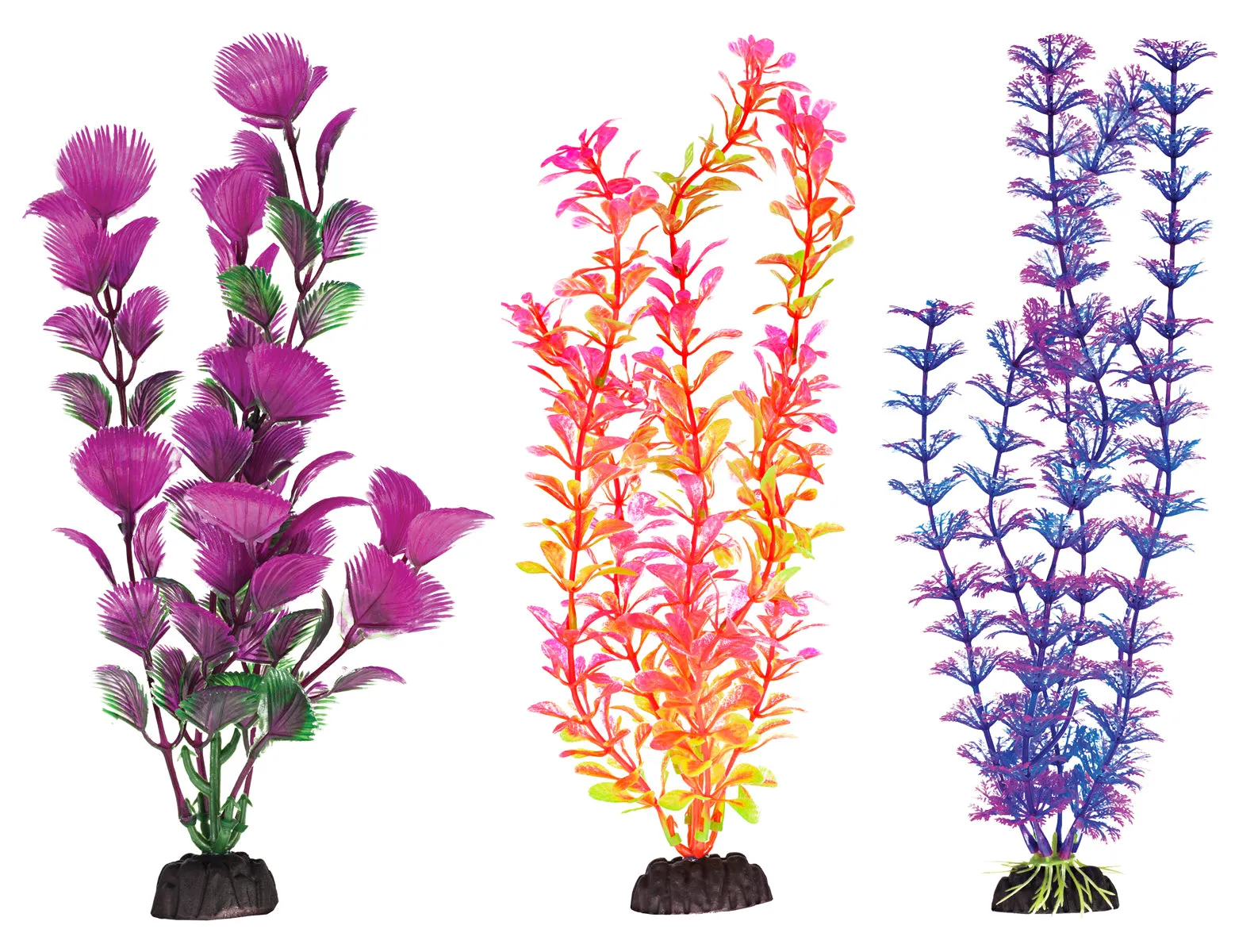 Penn Plax Colorful Plant 6 Pack 12 Inch