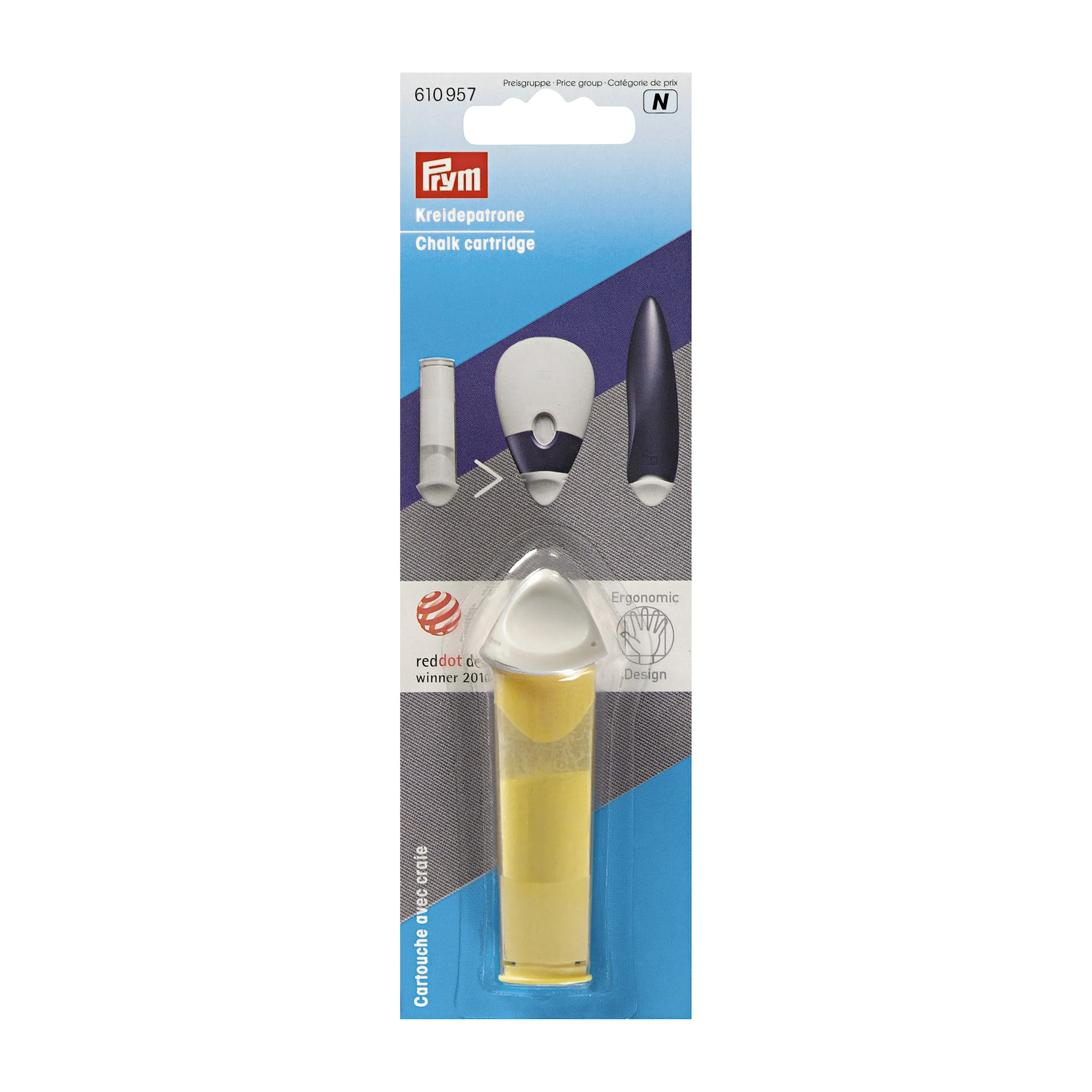 Prym Ergonomic Chalk Wheel Stick and Refills