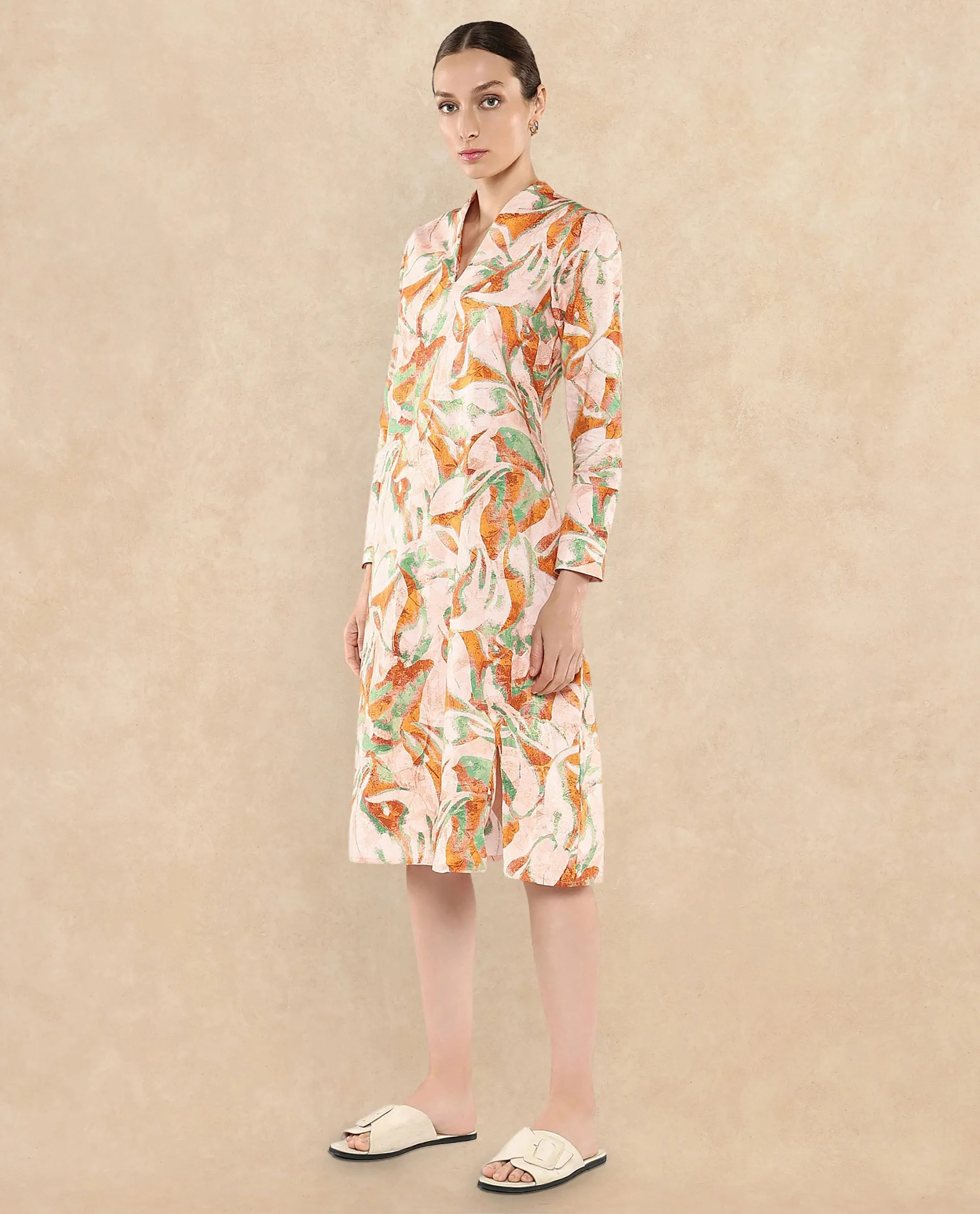 Rareism Women Ricato Multi Printed Dress