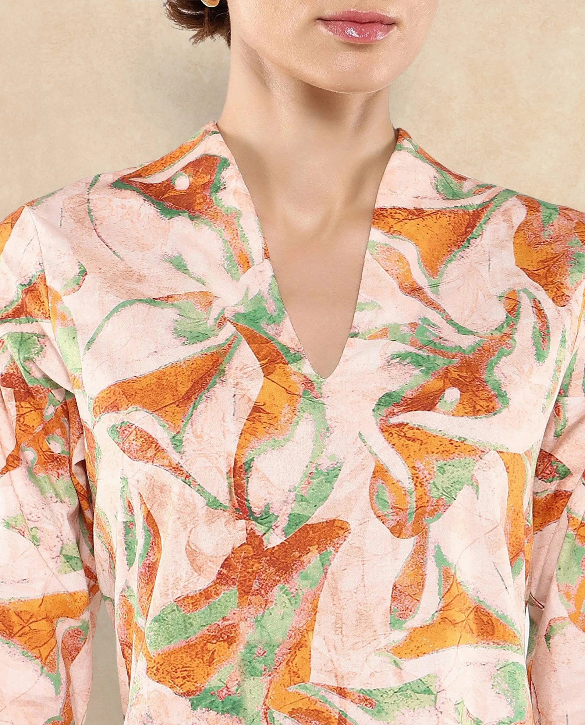 Rareism Women Ricato Multi Printed Dress
