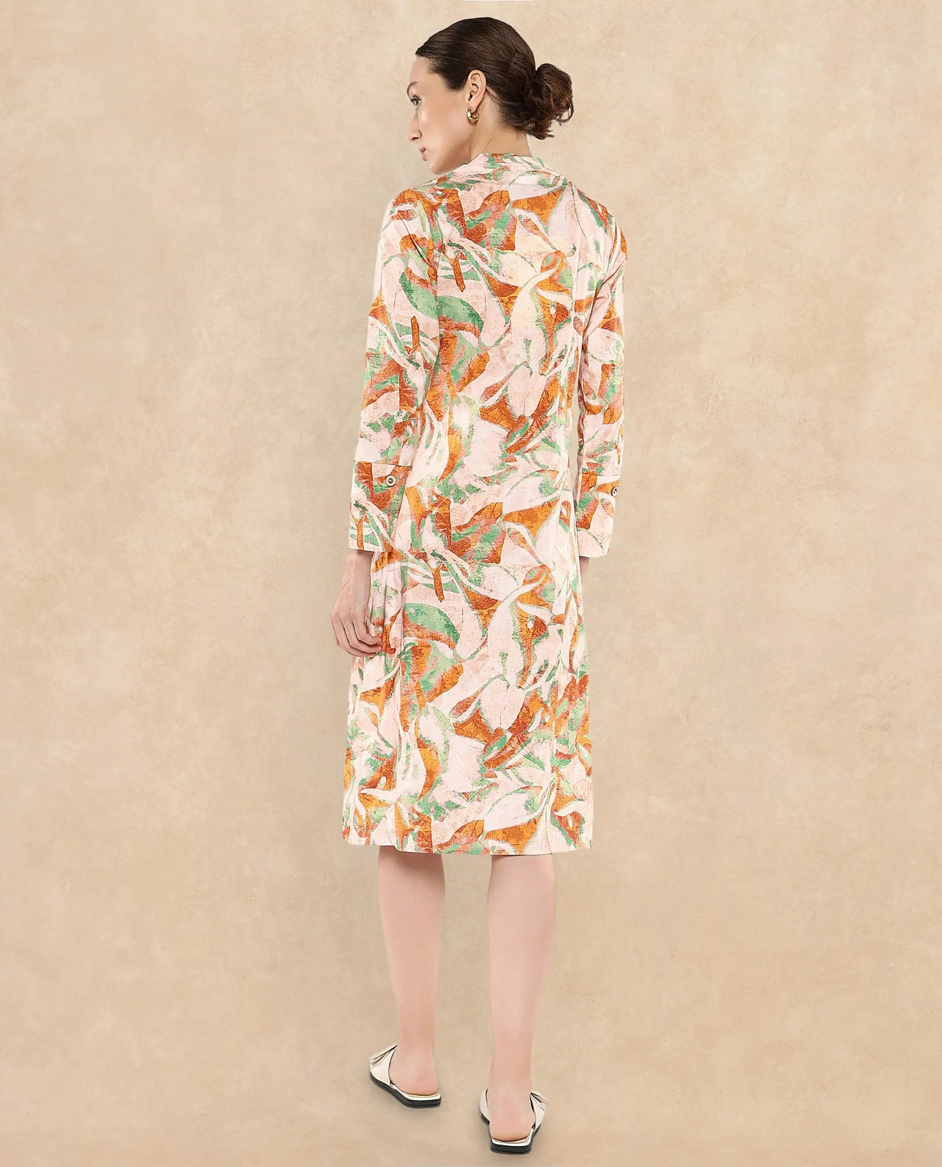 Rareism Women Ricato Multi Printed Dress