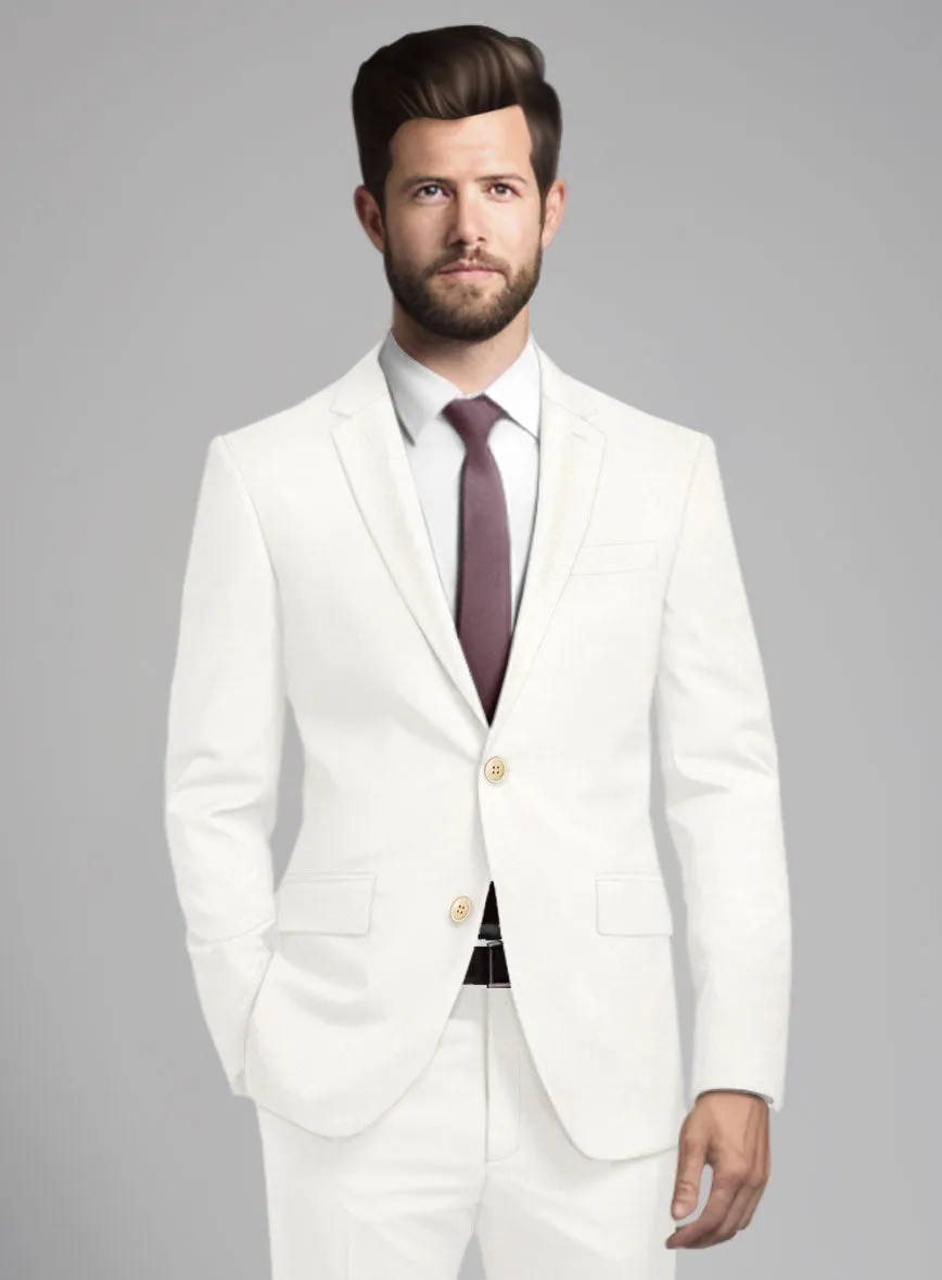 Scabal Ivory Wool Suit