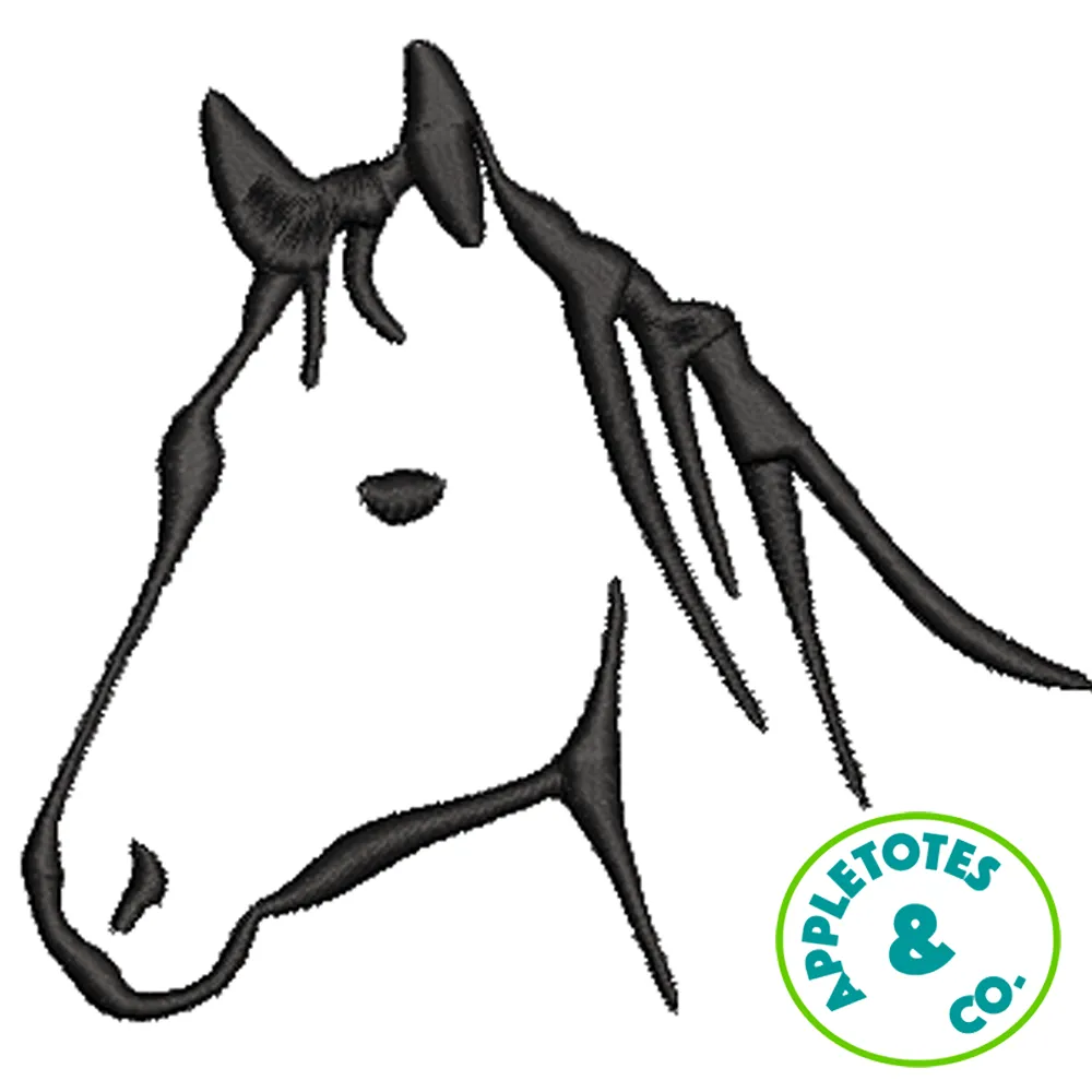 Sleek Horse Head Machine Embroidery File for 18" Dolls