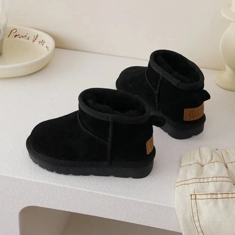 Slip-On Ankle Snow Boots