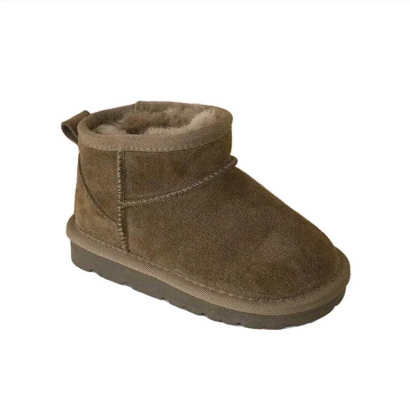 Slip-On Ankle Snow Boots