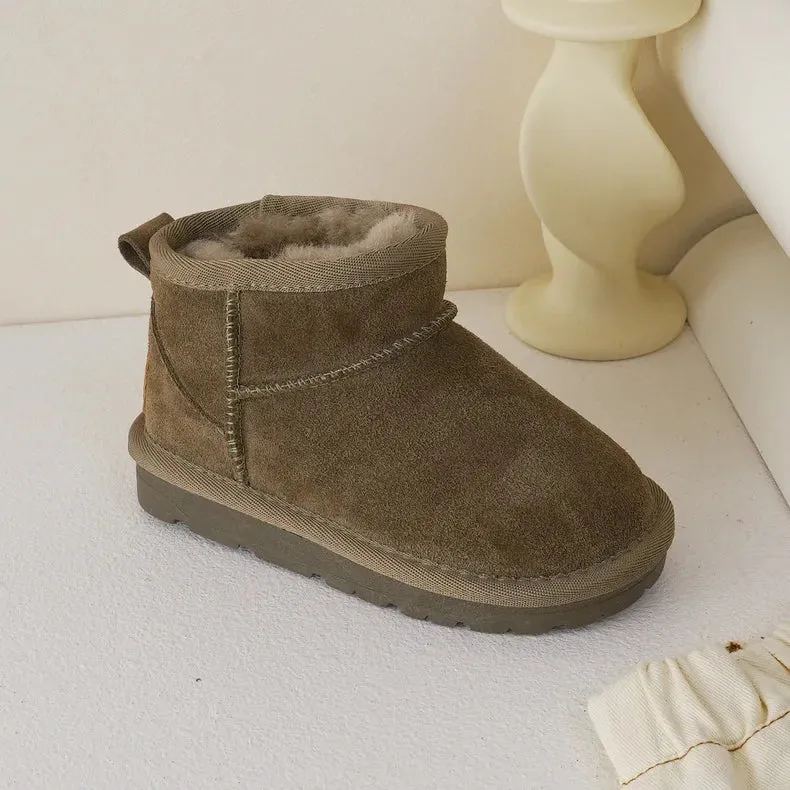 Slip-On Ankle Snow Boots
