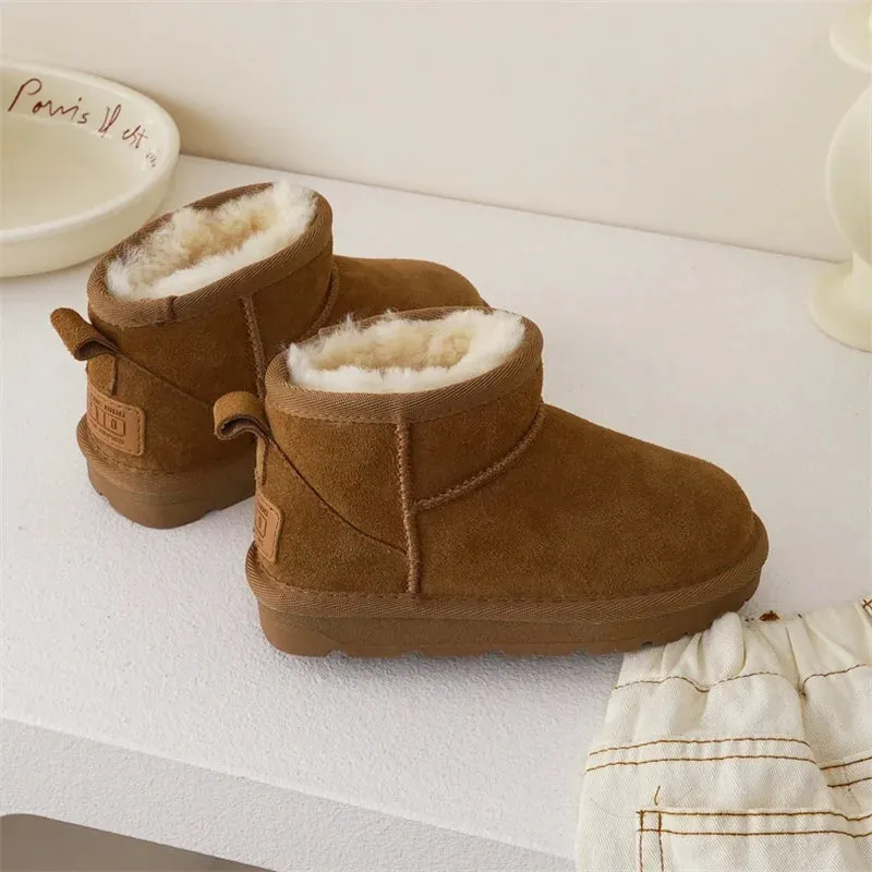Slip-On Ankle Snow Boots