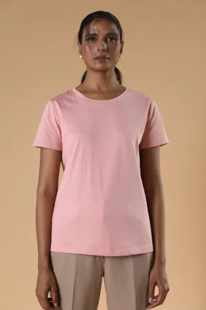Smart Casual Pink cotton T-shirt