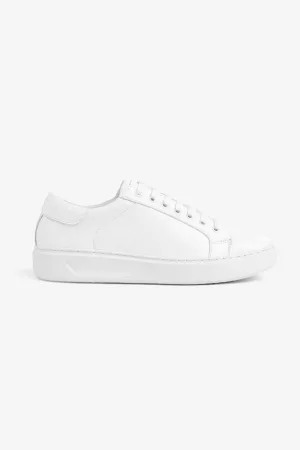 Sneakers in ecopelle panna