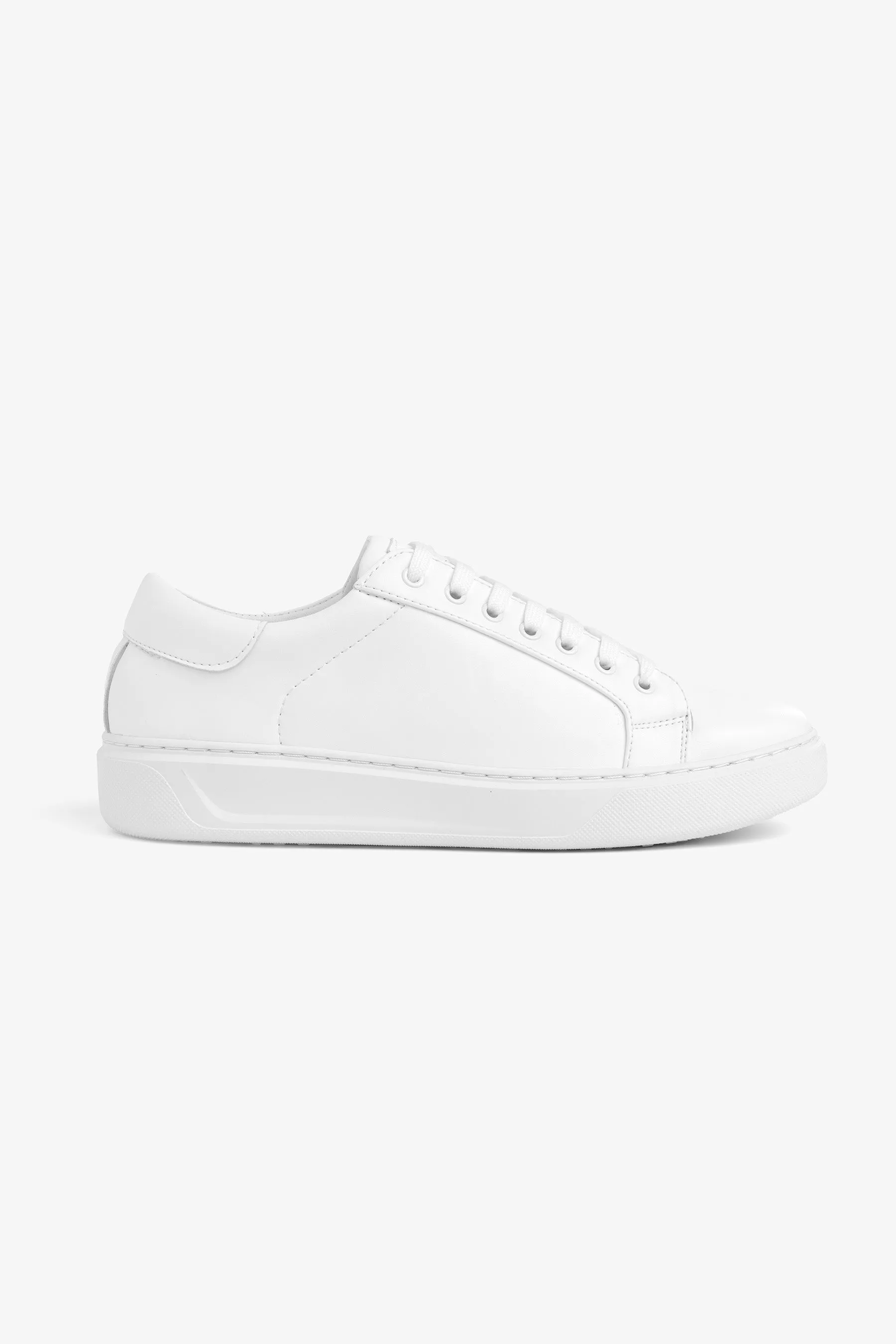 Sneakers in ecopelle panna