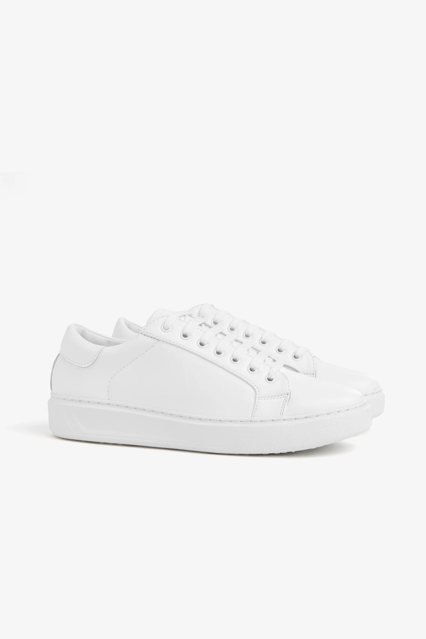 Sneakers in ecopelle panna
