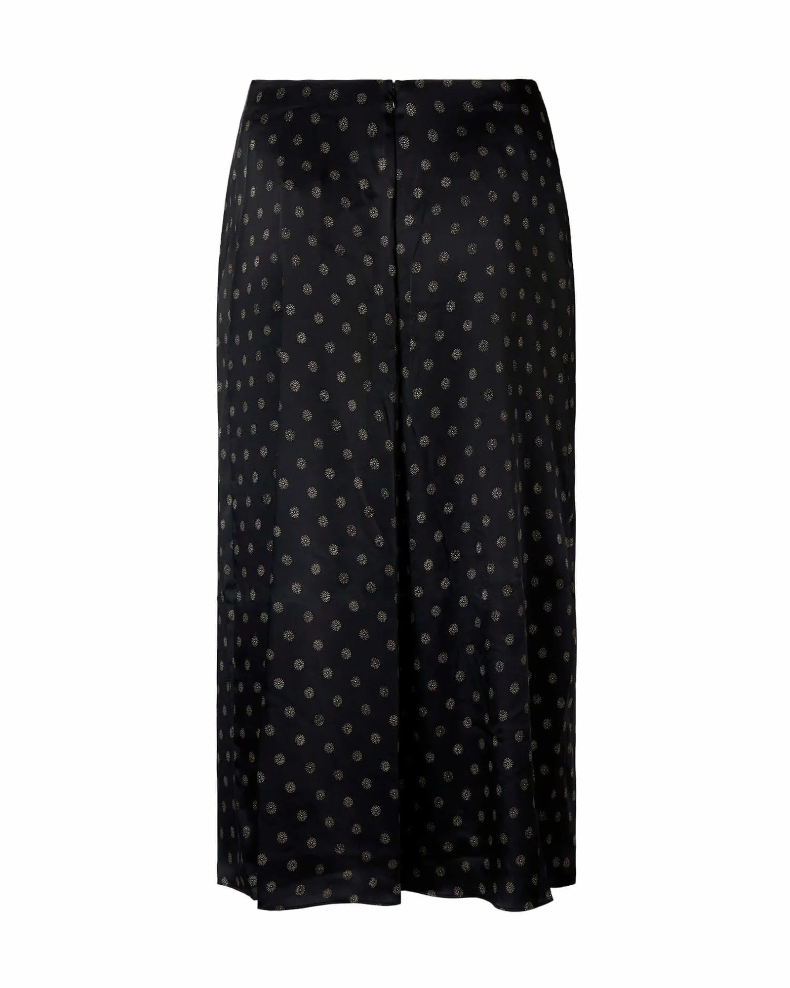 Sun Dot Draped Slip Skirt | Black