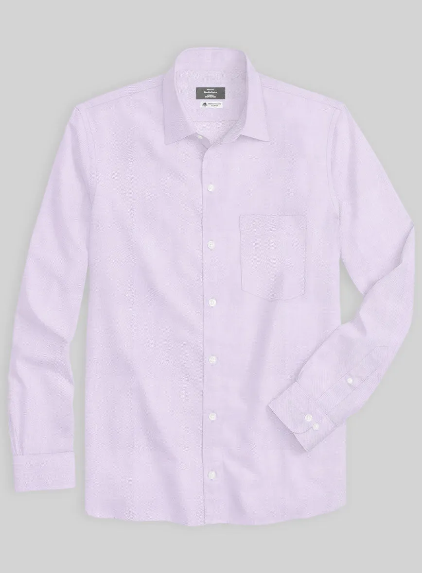 Thomas Mason Lavender Oxford Shirt