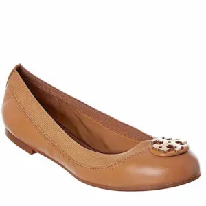 Tory Burch Claire Elastic Ballet Sand/Gold - Size 7
