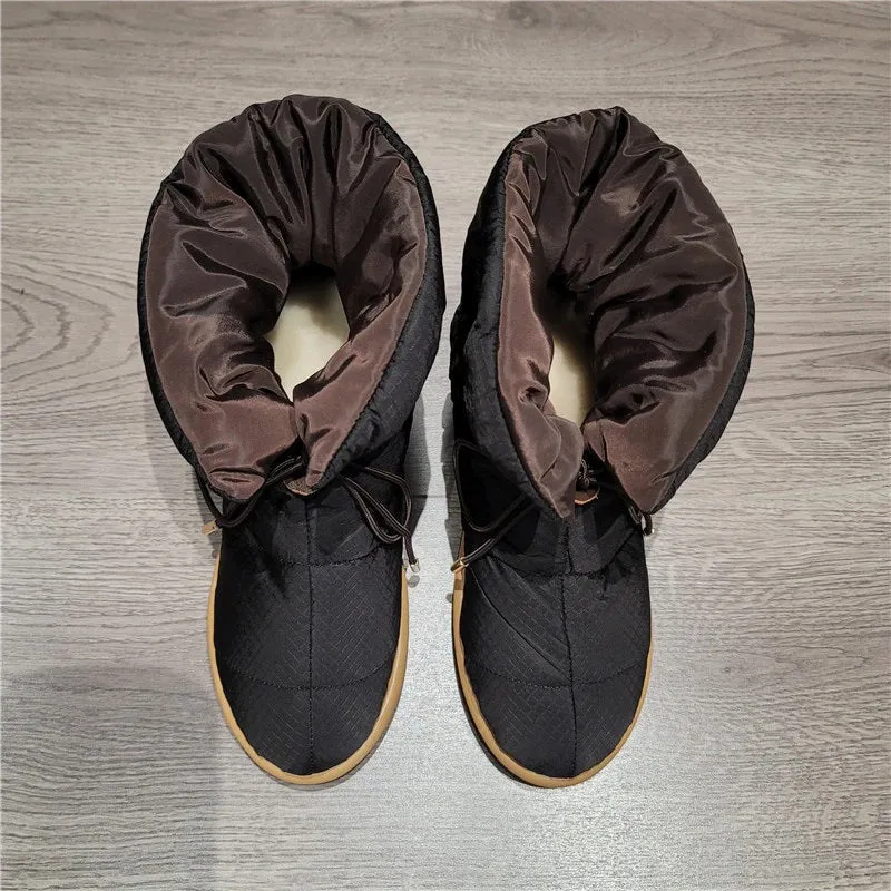 Women's Thick-soled Winter Lace-up Snow Boots