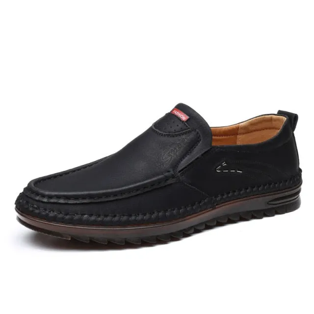 xiangtuibao  Summer Casual Slip-on Shoes Genuine Leather Men Sneakers Fashion Jogging Shoes Outdoor Walking Footwear Flats Brand