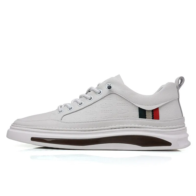 xiangtuibao White Men Leather Sneakers High Quality Luxury Brand Autumn Vulcanized Shoes Sports Jogging Tenis Men Casual Shoes Free Shipping