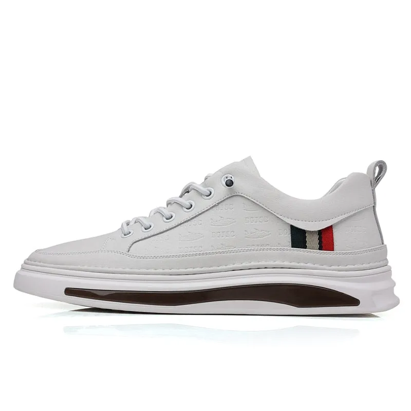 xiangtuibao White Men Leather Sneakers High Quality Luxury Brand Autumn Vulcanized Shoes Sports Jogging Tenis Men Casual Shoes Free Shipping