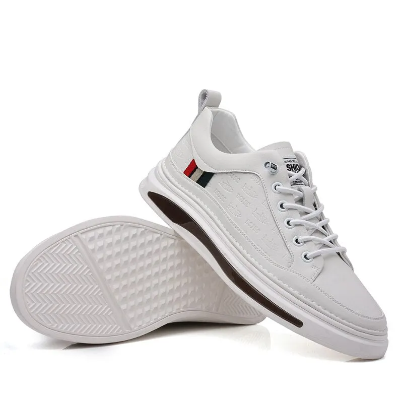 xiangtuibao White Men Leather Sneakers High Quality Luxury Brand Autumn Vulcanized Shoes Sports Jogging Tenis Men Casual Shoes Free Shipping