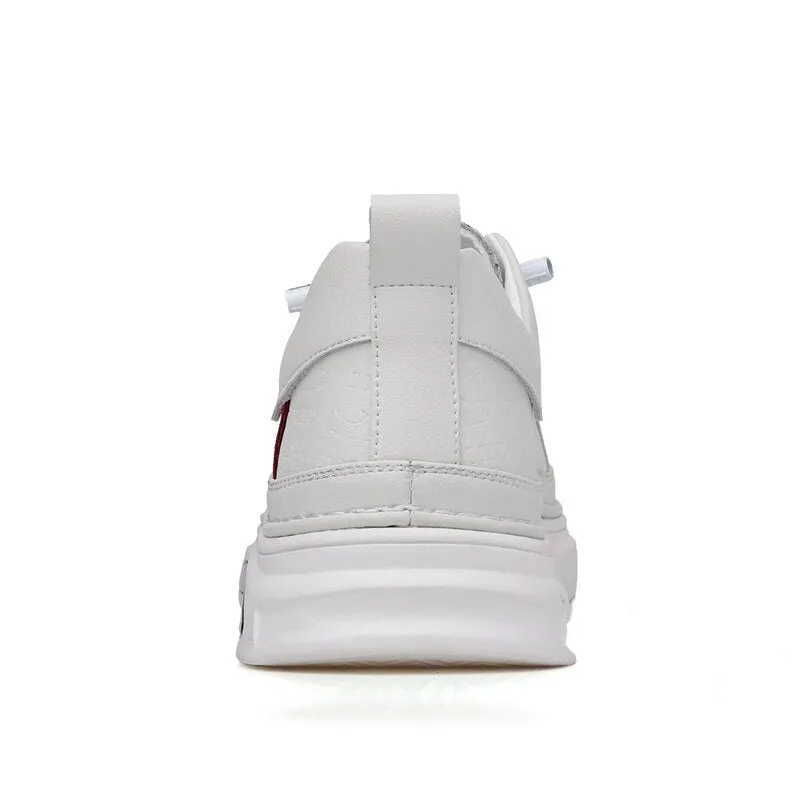 xiangtuibao White Men Leather Sneakers High Quality Luxury Brand Autumn Vulcanized Shoes Sports Jogging Tenis Men Casual Shoes Free Shipping